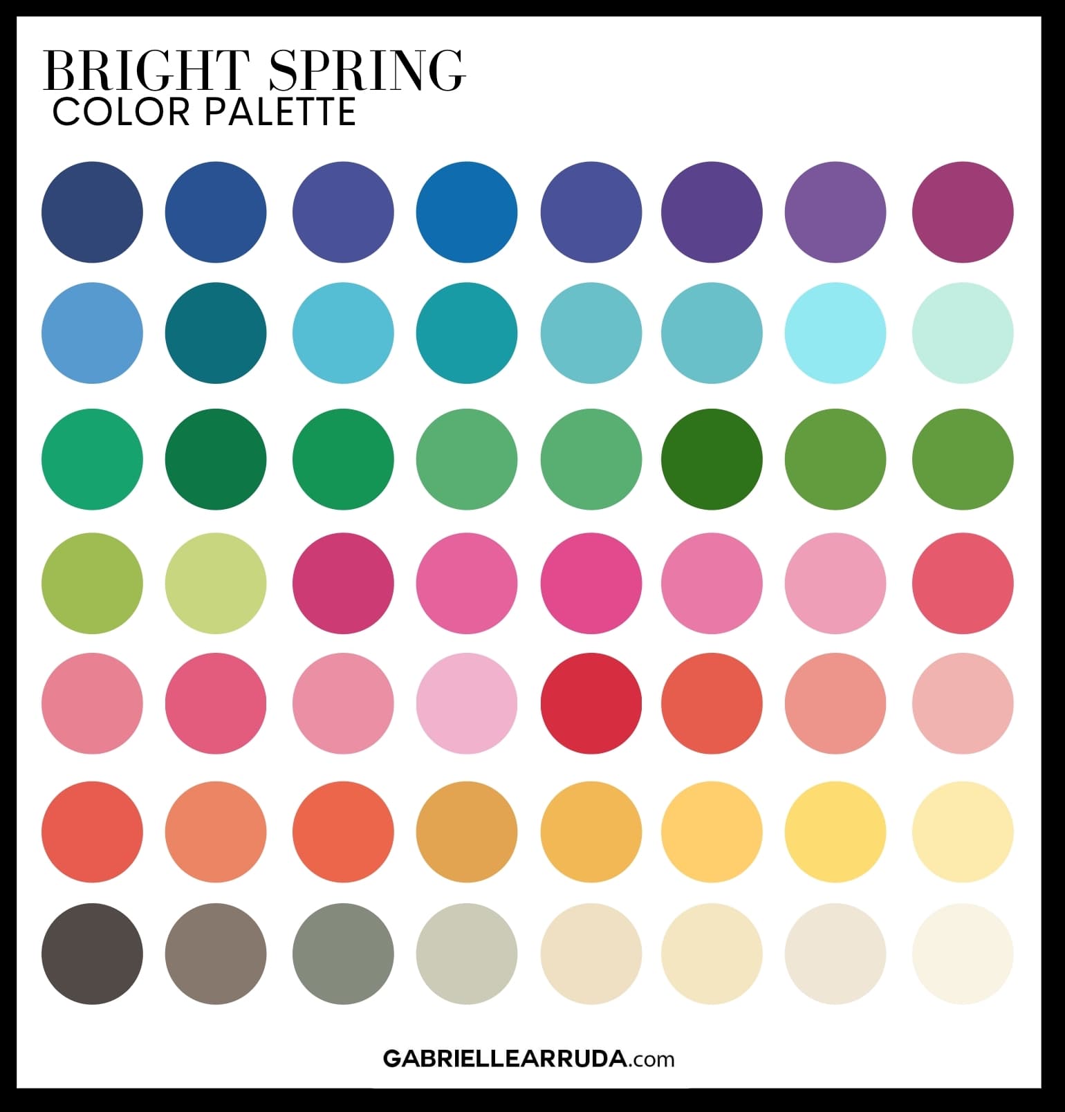 Spring color palette